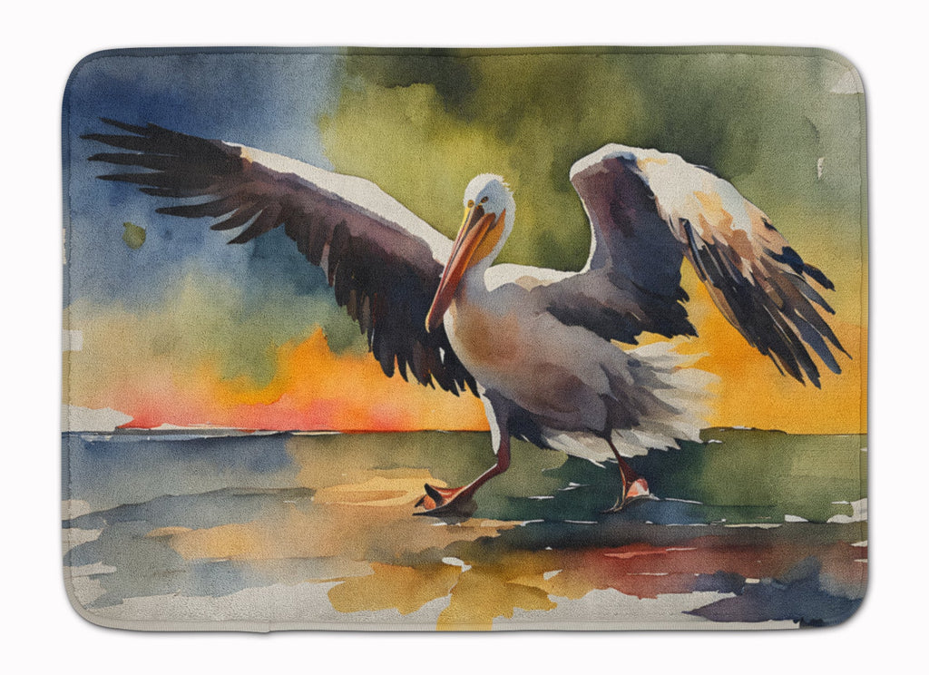 Pelican Memory Foam Kitchen Mat Machine Washable Anti-Fatigue Cushion Comfort Bath or Kitchen Rug