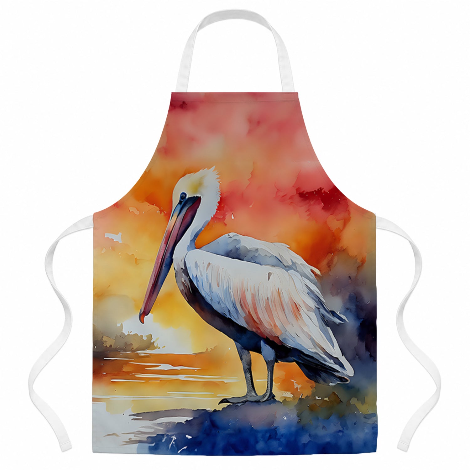 Pelican Apron Cooking Kitchen Server Baking Crafts Gardening for Adult Women Men, Unisex, Large, Multicolor