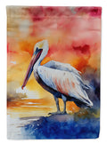 Pelican House Flag 28x40 Porch Sleeve Pole Decorative Outside Yard Banner Artwork Wall Hanging, Polyester
