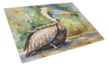 Pelican Cutting Board Tempered Glass Kitchen Cutting Surface, Heat Resistant Chopping, Non-Slip Feet, Food Prep & Serving