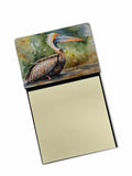 Pelican Watercolor Sticky Note Holder Refillable Dispenser Desk Accessory 3x3 Pad Gift