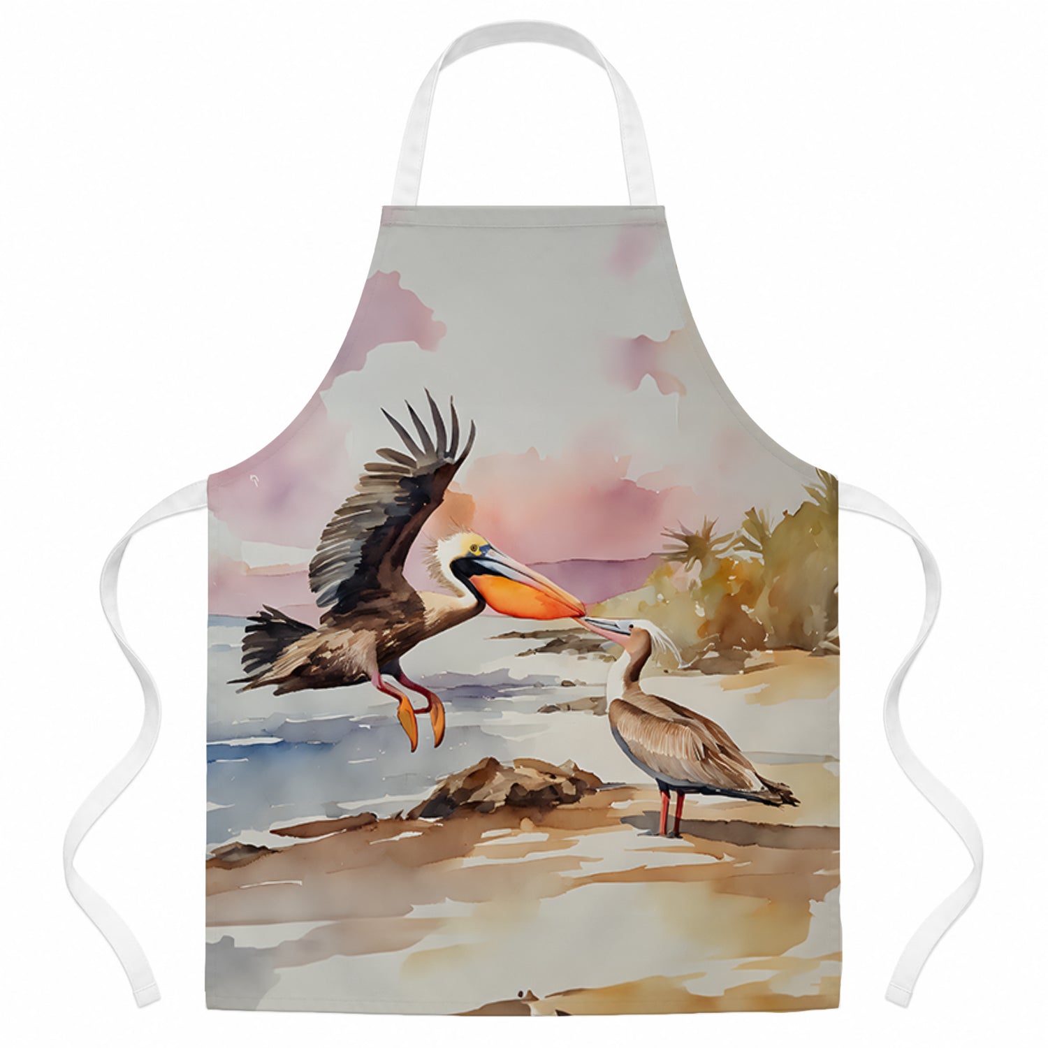 Pelican Apron Cooking Kitchen Server Baking Crafts Gardening for Adult Women Men, Unisex, Large, Multicolor
