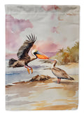 Pelican House Flag 28x40 Porch Sleeve Pole Decorative Outside Yard Banner Artwork Wall Hanging, Polyester