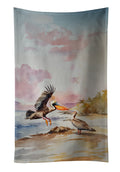 Pelican Kitchen Towel Velour Plush Front and Cotton Loop Back Machine Washable