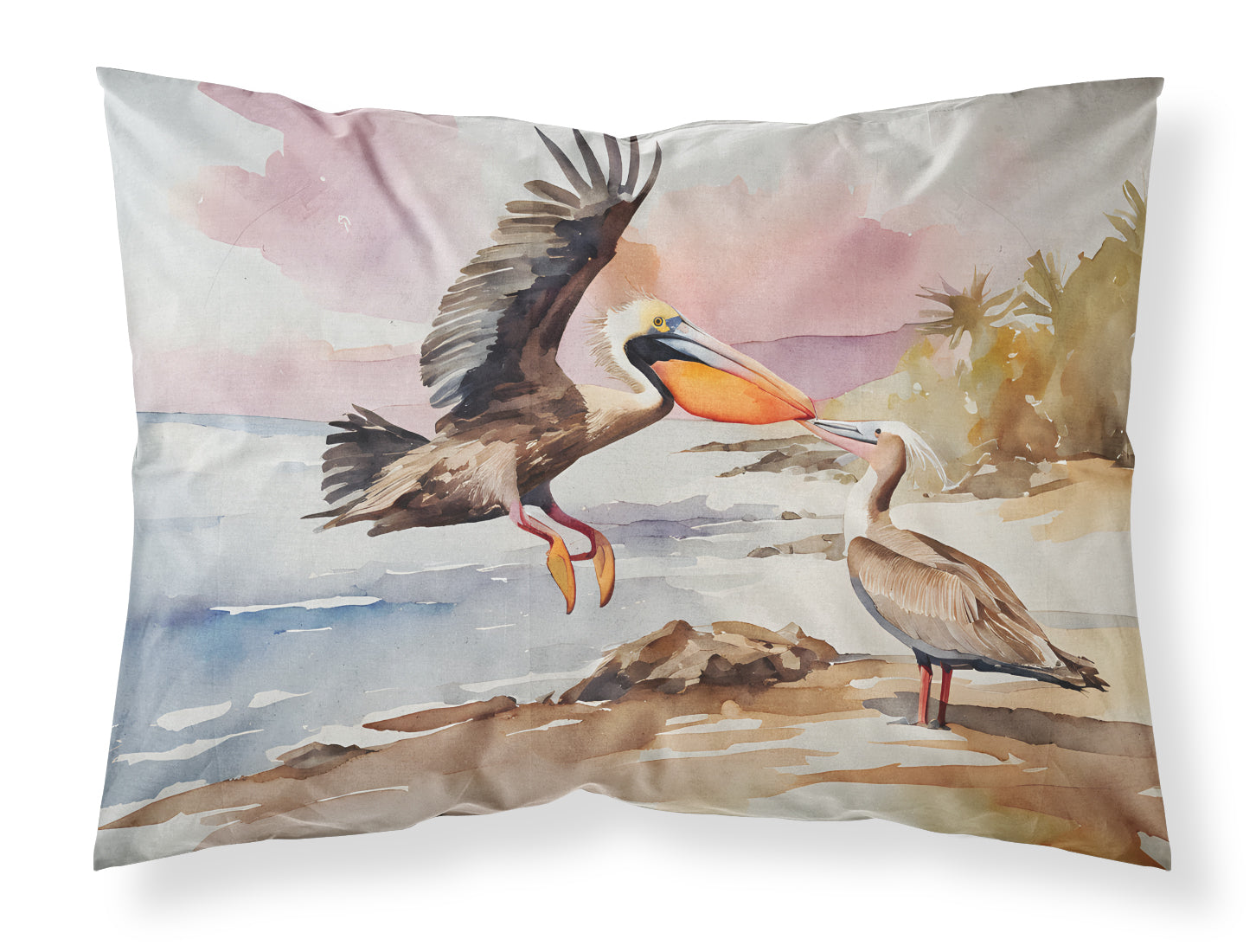 Pelican Standard Pillowcase Lightweight Super Soft Easy Care Decorative Artwork Pillowcase, Standard