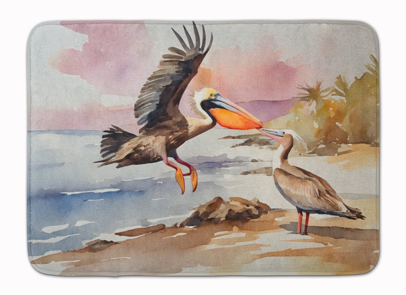 Pelican Memory Foam Kitchen Mat Machine Washable Anti-Fatigue Cushion Comfort Bath or Kitchen Rug