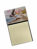 Pelican Watercolor Sticky Note Holder Refillable Dispenser Desk Accessory 3x3 Pad Gift