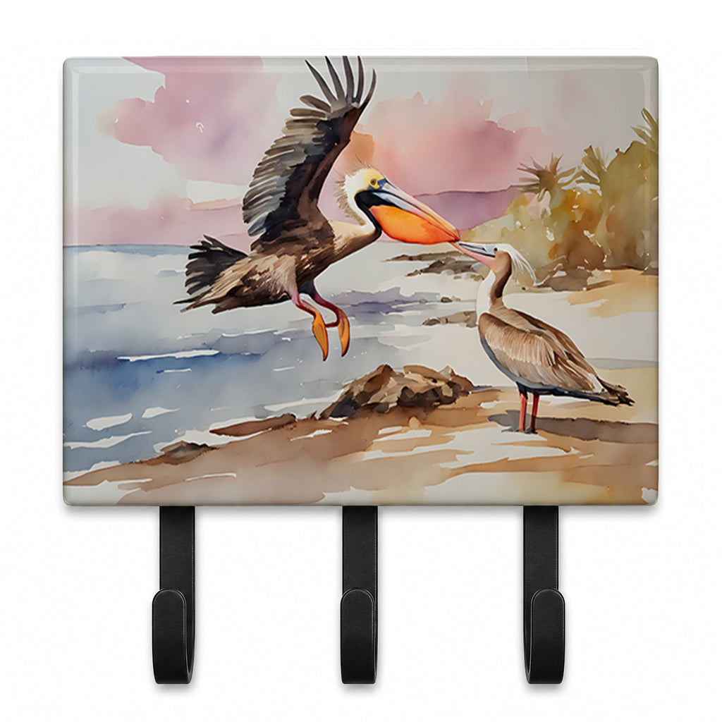Pelican Leash or Key Holder Wall Hooks, Coat Rack Wall Mount, for Hanging Keys, Towels, Aprons, Leashes