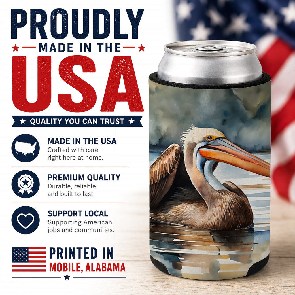 Pelican Can or Bottle Hugger Cooler Sleeve for Standard 12 oz Cans, Insulated Foam Beer & Soda Can Hugger Reusable