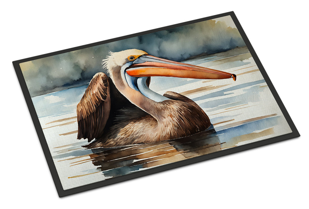 Pelican Doormat Indoor Outdoor 24H X 36W Front Door Mat Rugs for Entryway, Non Slip Washable Low Pile,