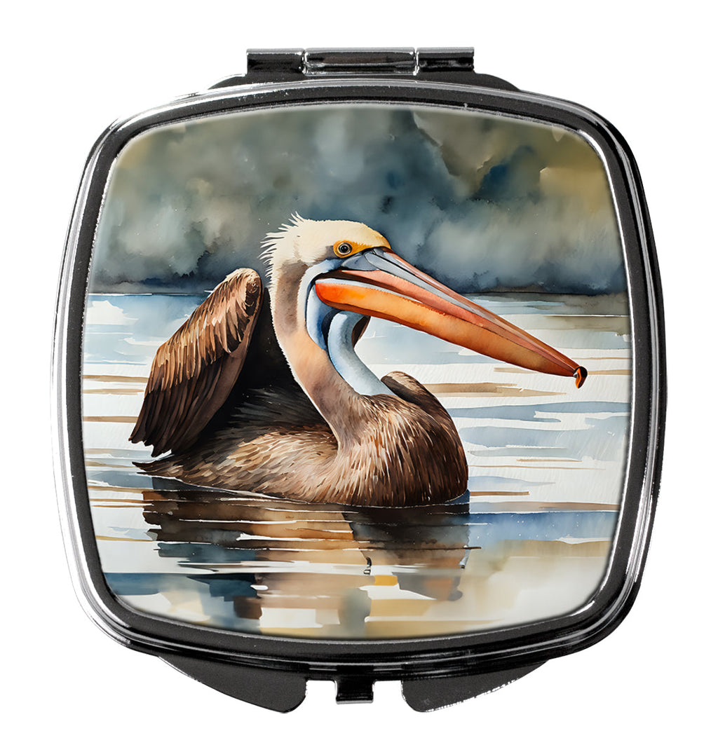 Pelican Compact Mirror Decorative Travel Makeup Mirror for Women Girls Gifts Pocket Makeup Mirror Folding Handheld