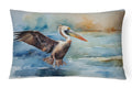 Pelican Decorative Throw Pillow 12x16 Indoor Outdoor Accent Cushion, Fabric Cover with Insert for Sofa, Bed, Porch & Living Room