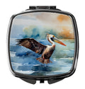 Pelican Compact Mirror Decorative Travel Makeup Mirror for Women Girls Gifts Pocket Makeup Mirror Folding Handheld