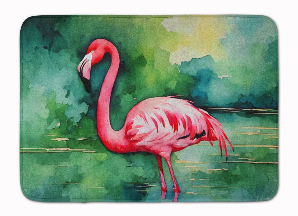 Flamingo Memory Foam Kitchen Mat Machine Washable Anti-Fatigue Cushion Comfort Bath or Kitchen Rug