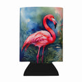 Flamingo Can or Bottle Hugger Cooler Sleeve for Standard 12 oz Cans, Insulated Foam Beer & Soda Can Hugger Reusable