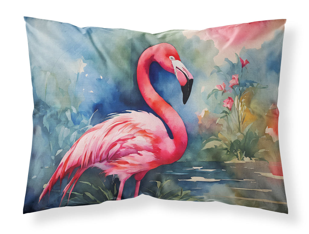 Flamingo Standard Pillowcase Lightweight Super Soft Easy Care Decorative Artwork Pillowcase, Standard