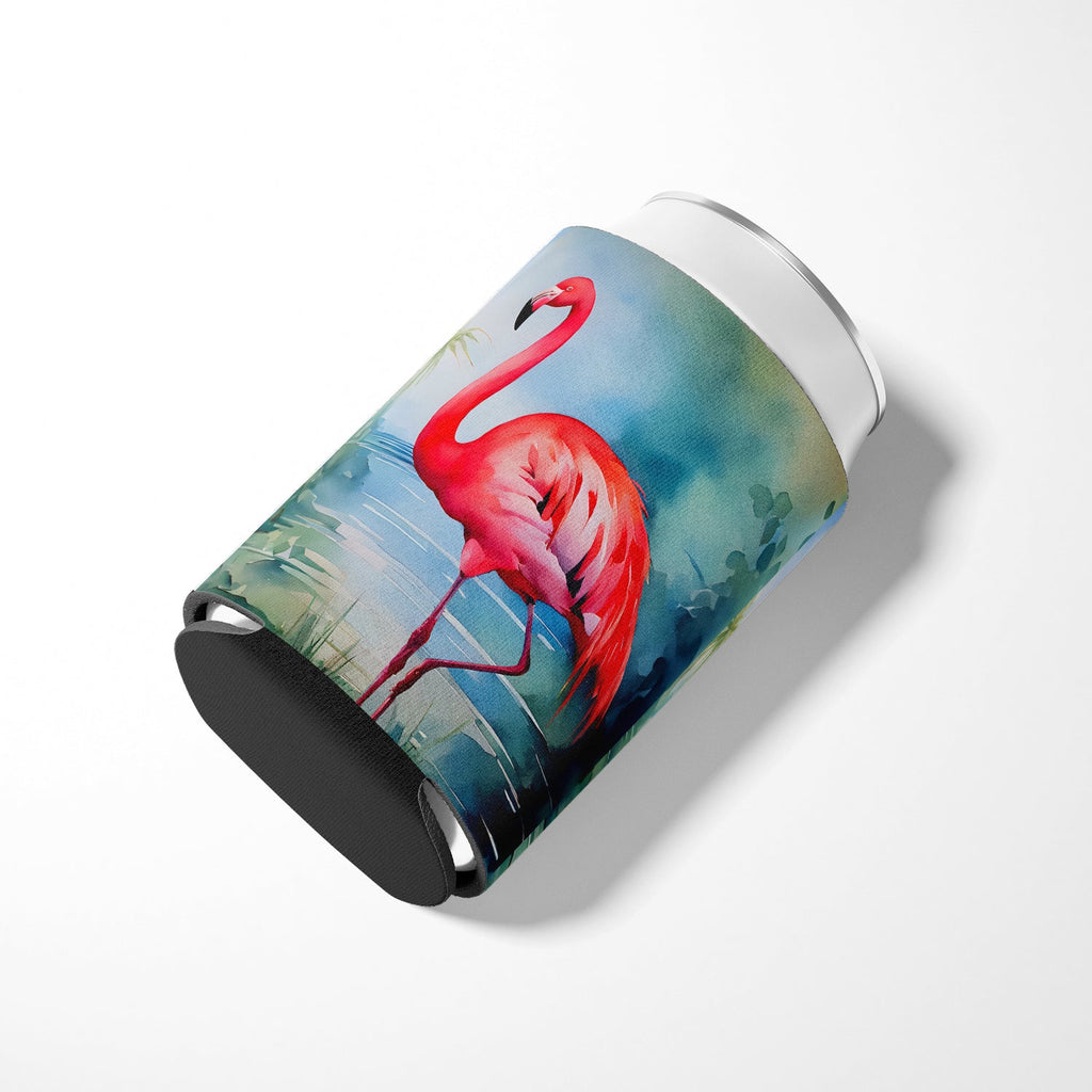 Flamingo Can or Bottle Hugger Cooler Sleeve for Standard 12 oz Cans, Insulated Foam Beer & Soda Can Hugger Reusable
