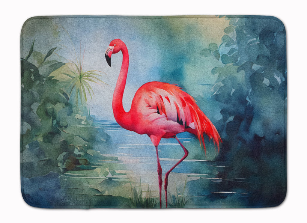 Flamingo Memory Foam Kitchen Mat Machine Washable Anti-Fatigue Cushion Comfort Bath or Kitchen Rug