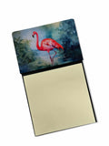 Flamingo Watercolor Sticky Note Holder Refillable Dispenser Desk Accessory 3x3 Pad Gift