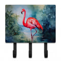 Flamingo Leash or Key Holder Wall Hooks, Coat Rack Wall Mount, for Hanging Keys, Towels, Aprons, Leashes