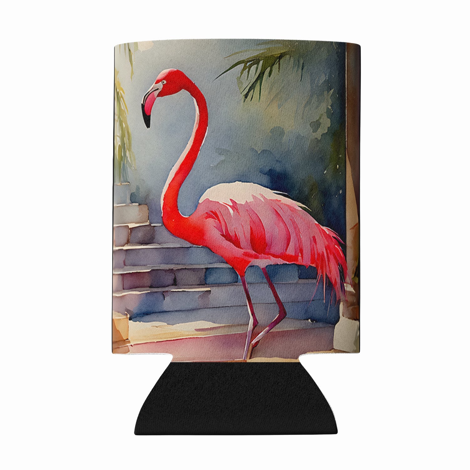 Flamingo Can or Bottle Hugger Cooler Sleeve for Standard 12 oz Cans, Insulated Foam Beer & Soda Can Hugger Reusable