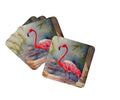 Flamingo Foam Coasters Set of 4 Cup Coasters for Indoor Outdoor, Tabletop Protection, Anti Slip, Mouse pad Material