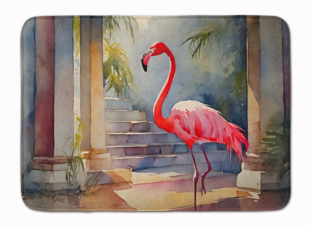 Flamingo Memory Foam Kitchen Mat Machine Washable Anti-Fatigue Cushion Comfort Bath or Kitchen Rug