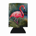 Flamingo Can or Bottle Hugger Cooler Sleeve for Standard 12 oz Cans, Insulated Foam Beer & Soda Can Hugger Reusable
