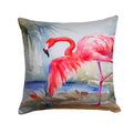 Flamingo Decorative Throw Pillow 18x18 Indoor Outdoor Accent Cushion, Fabric Cover with Insert for Sofa, Bed, Porch & Living Room