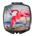 Flamingo Compact Mirror Decorative Travel Makeup Mirror for Women Girls Gifts Pocket Makeup Mirror Folding Handheld