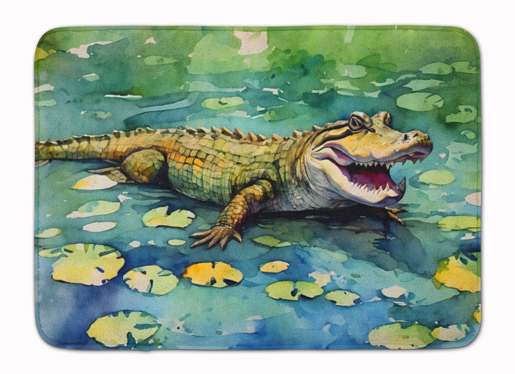 Alligator Memory Foam Kitchen Mat Machine Washable Anti-Fatigue Cushion Comfort Bath or Kitchen Rug