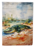 Alligator House Flag 28x40 Porch Sleeve Pole Decorative Outside Yard Banner Artwork Wall Hanging, Polyester