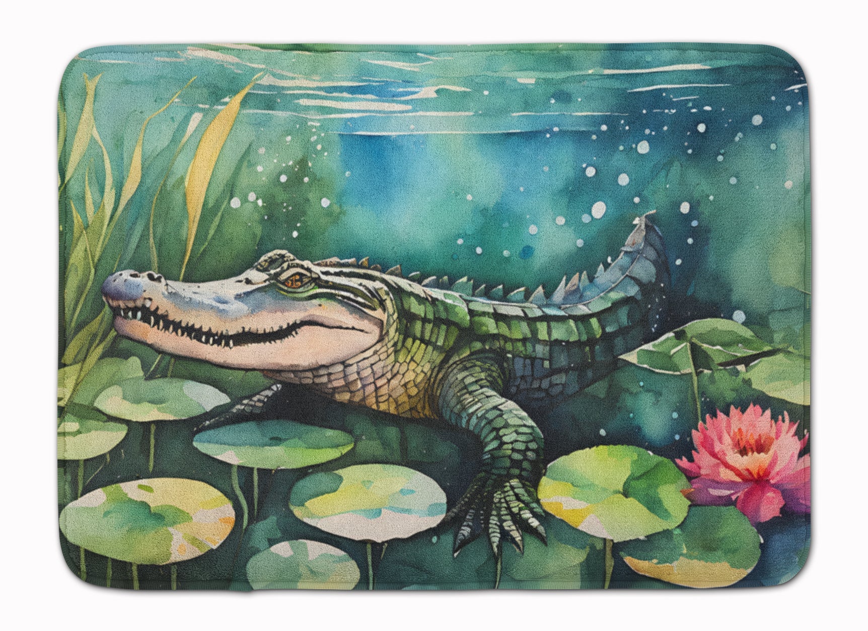 Alligator Memory Foam Kitchen Mat Machine Washable Anti-Fatigue Cushion Comfort Bath or Kitchen Rug