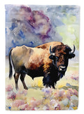 American Bison House Flag 28x40 Porch Sleeve Pole Decorative Outside Yard Banner Artwork Wall Hanging, Polyester