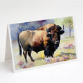 American Bison Greeting Cards Pack of 8 Blank Cards with Envelopes Whimsical A7 Size 5x7