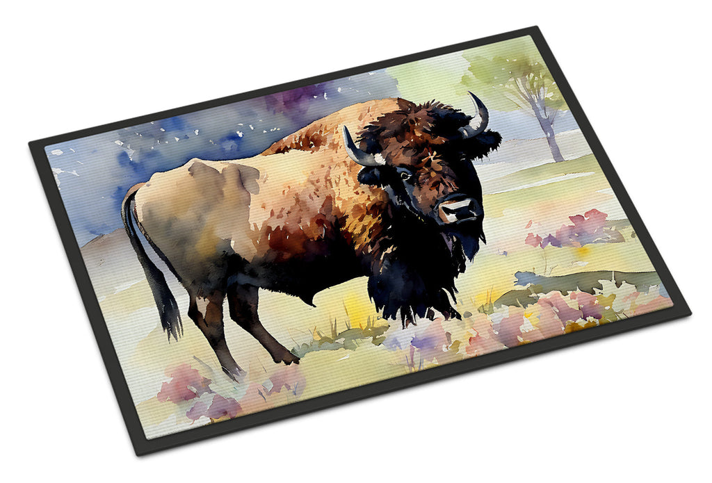 American Bison Doormat Indoor Outdoor 24H X 36W Front Door Mat Rugs for Entryway, Non Slip Washable Low Pile,