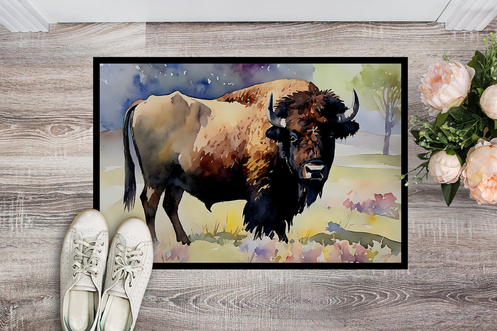 American Bison Doormat Indoor Outdoor 24H X 36W Front Door Mat Rugs for Entryway, Non Slip Washable Low Pile,