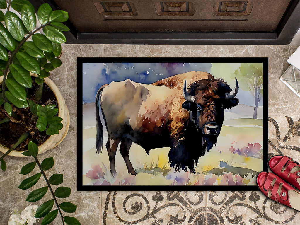 American Bison Doormat Indoor Outdoor 18H X 27W Front Door Mat Rugs for Entryway, Non Slip Washable