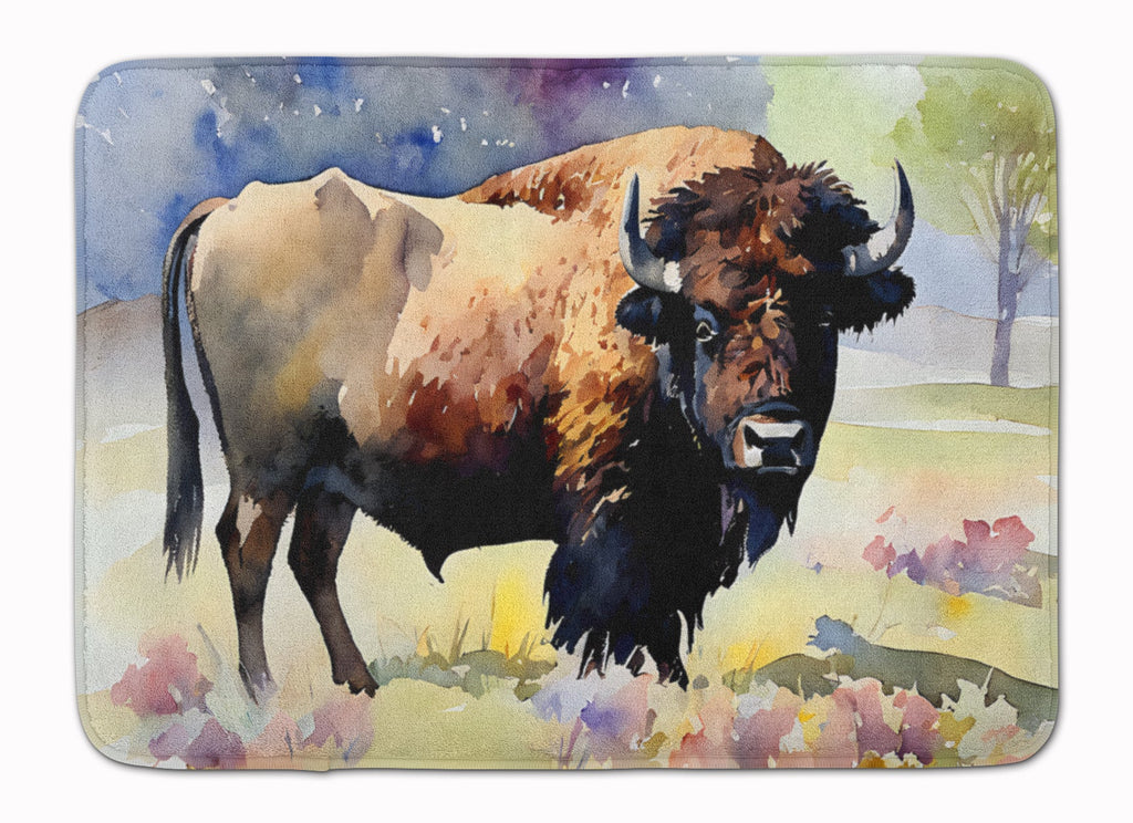 American Bison Memory Foam Kitchen Mat Machine Washable Anti-Fatigue Cushion Comfort Bath or Kitchen Rug