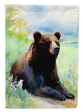 American Black Bear House Flag 28x40 Porch Sleeve Pole Decorative Outside Yard Banner Artwork Wall Hanging, Polyester