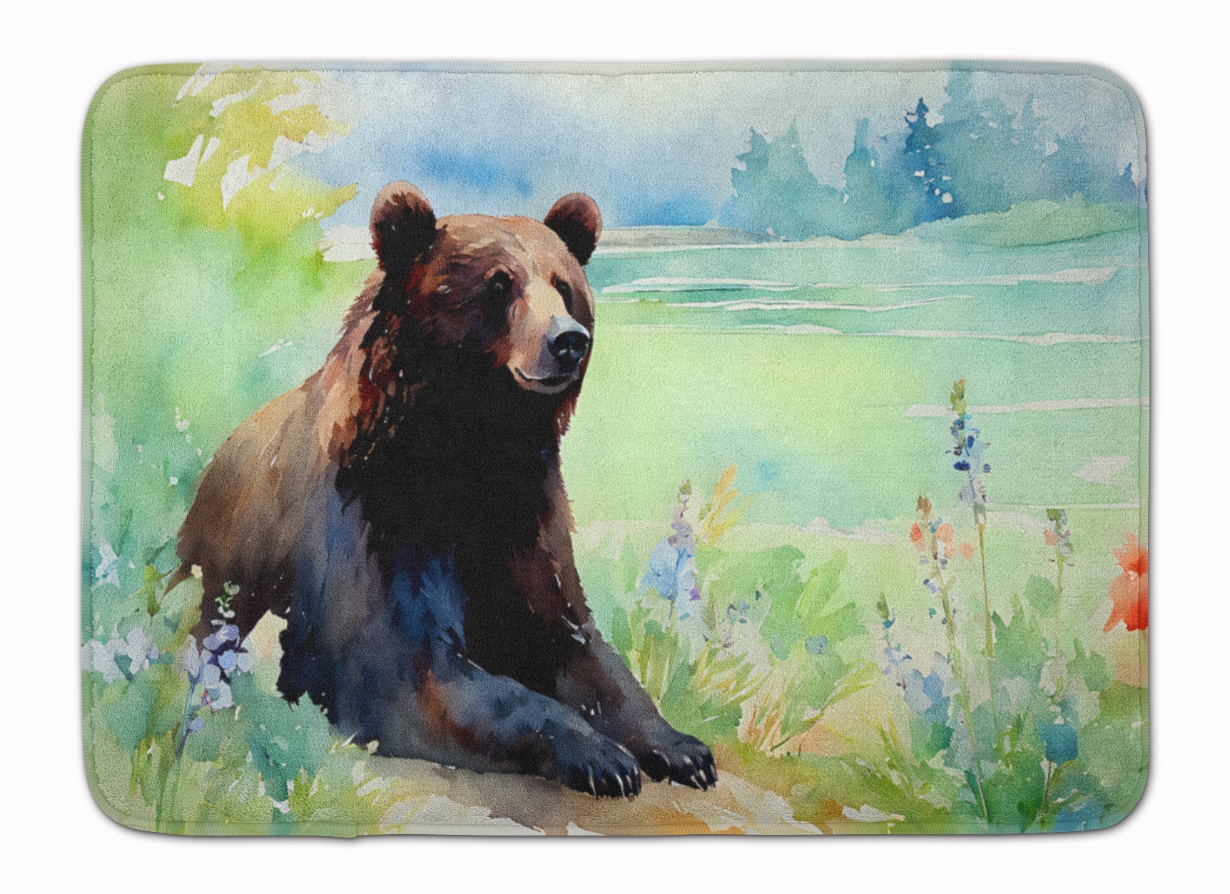 American Black Bear Memory Foam Kitchen Mat Machine Washable Anti-Fatigue Cushion Comfort Bath or Kitchen Rug
