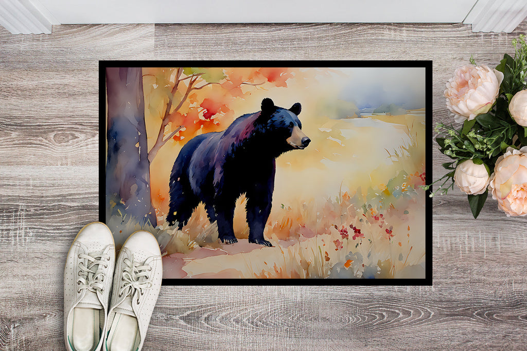 American Black Bear Doormat Indoor Outdoor 18H X 27W Front Door Mat Rugs for Entryway, Non Slip Washable