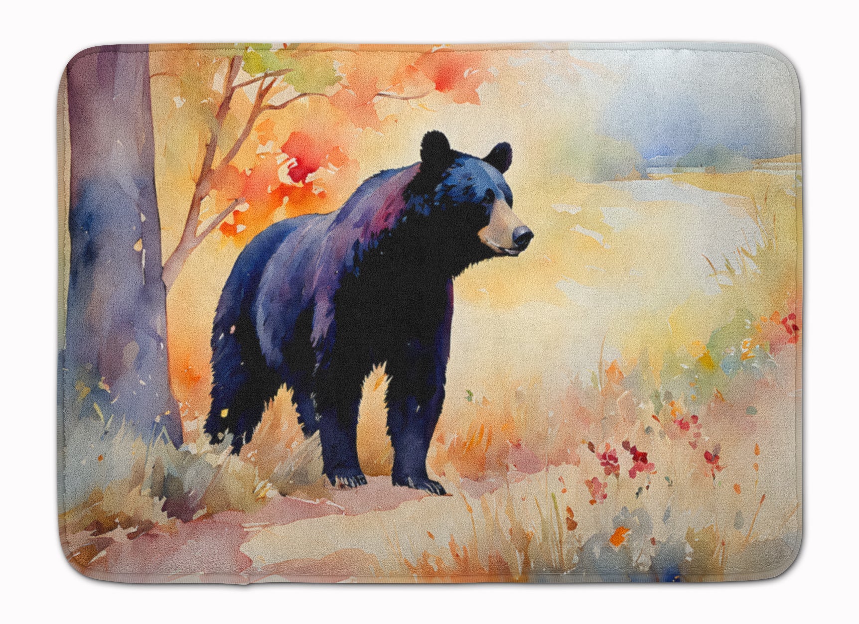 American Black Bear Memory Foam Kitchen Mat Machine Washable Anti-Fatigue Cushion Comfort Bath or Kitchen Rug