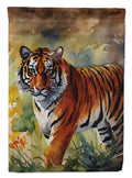 Bengal Tiger House Flag 28x40 Porch Sleeve Pole Decorative Outside Yard Banner Artwork Wall Hanging, Polyester