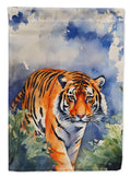 Bengal Tiger House Flag 28x40 Porch Sleeve Pole Decorative Outside Yard Banner Artwork Wall Hanging, Polyester