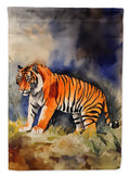 Bengal Tiger House Flag 28x40 Porch Sleeve Pole Decorative Outside Yard Banner Artwork Wall Hanging, Polyester