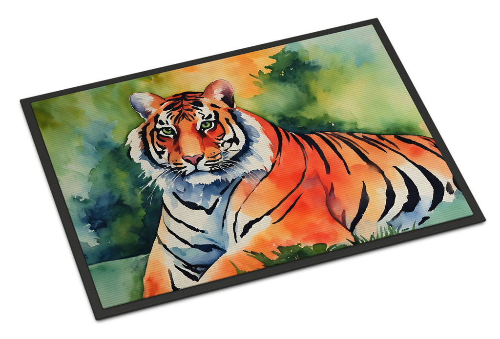 Bengal Tiger Doormat Indoor Outdoor 24H X 36W Front Door Mat Rugs for Entryway, Non Slip Washable Low Pile,