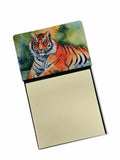 Bengal Tiger Watercolor Sticky Note Holder Refillable Dispenser Desk Accessory 3x3 Pad Gift