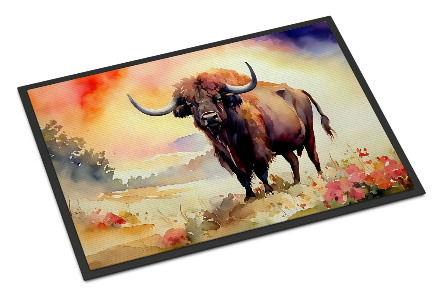 Buffalo Doormat Indoor Outdoor 24H X 36W Front Door Mat Rugs for Entryway, Non Slip Washable Low Pile,