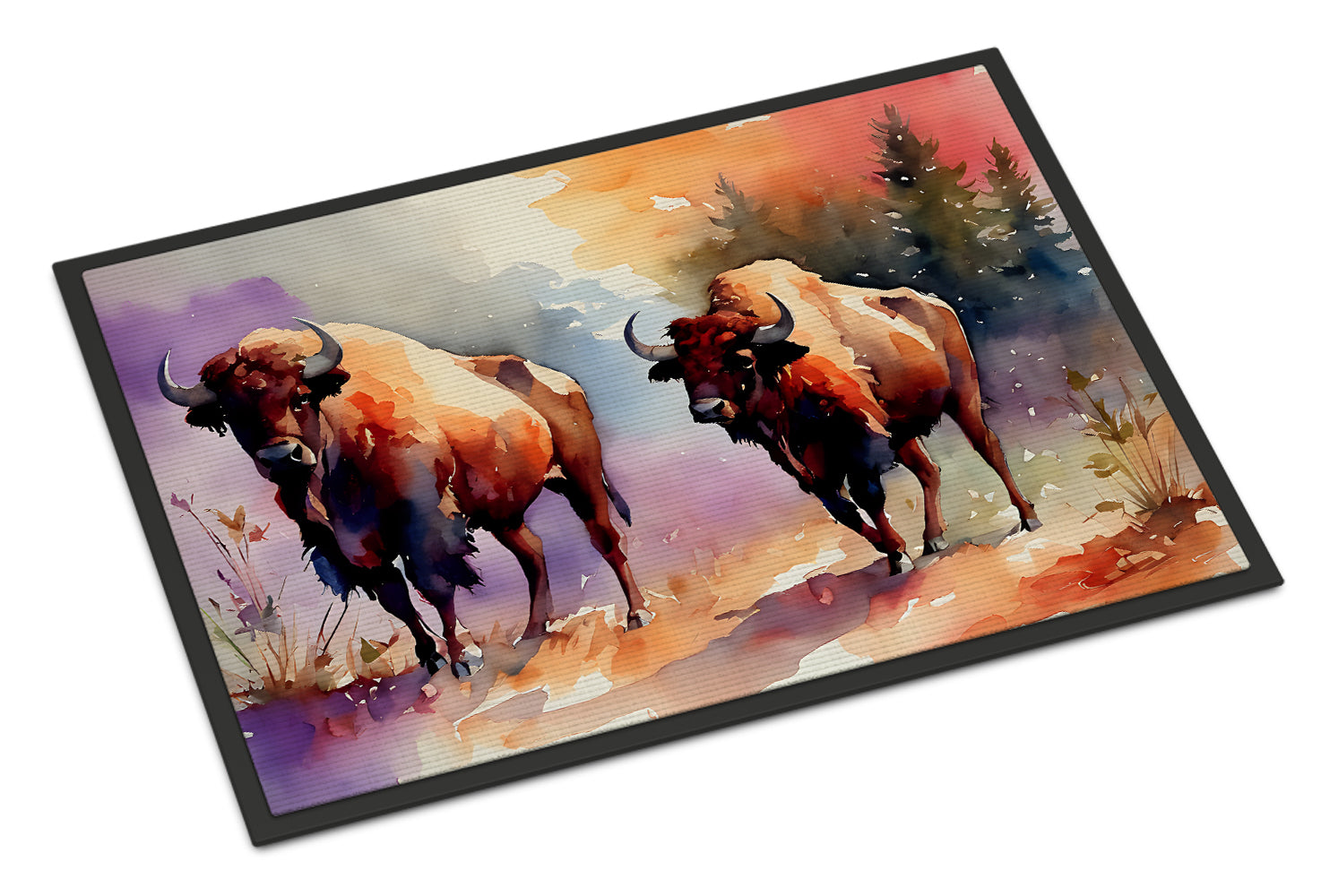 Buffalo Doormat Indoor Outdoor 24H X 36W Front Door Mat Rugs for Entryway, Non Slip Washable Low Pile,
